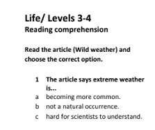 National Geographic Life American English 3-4 Reading Practice National Geographic Life American English 3-4 Reading Practice