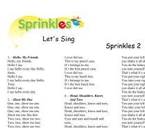 Sprinkles 2 Lets Sing Sprinkles 2 Lets Sing