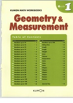 Kumon Math Workbooks - Geometry and Measurement Grade 1 Kumon Math Workbooks - Geometry and Measurement Grade 1