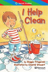 HARCOURT Leveled Readers Grade 1 ELL Level - I Help Clean