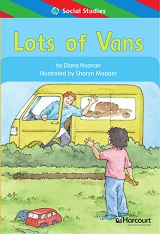 HARCOURT Leveled Readers Grade 1 ELL Level - Lots of Vans