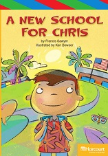 HARCOURT Leveled Readers Grade 3 ELL Level - A New School for Chris