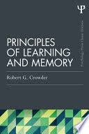 Principles of Learning and Memory Principles of Learning and Memory