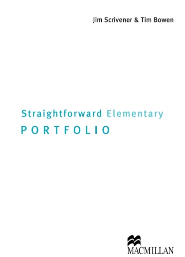 Straightforward 2nd Edition Elementary Portfolio Straightforward 2nd Edition Elementary Portfolio