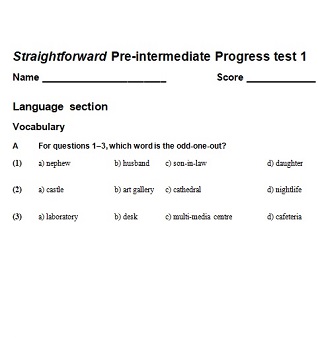 Straightforward 2nd Edition Pre-Intermediate Tests Straightforward 2nd Edition Pre-Intermediate Tests