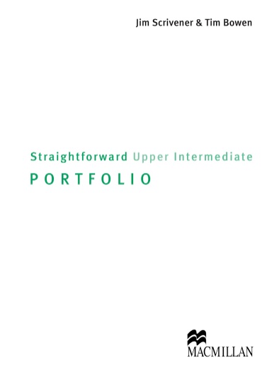 Straightforward 2nd Edition Upper-Intermediate Portfolio