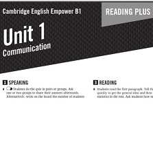 Empower B1 Pre-Intermediate Reading Plus Empower B1 Pre-Intermediate Reading Plus