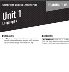 Empower B1 Plus Intermediate Reading Worksheets Empower B1 Plus Intermediate Reading Worksheets