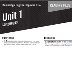 Empower B1 Plus Intermediate Reading Worksheets