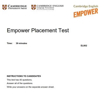 Empower Placement Test