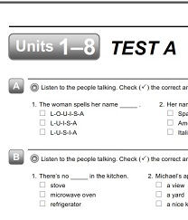 Cambridge Interchange 5th Edition Intro Assessment Test and Quizzes