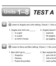 Cambridge Interchange 5th Edition 1 Assessment Test and Quizzes