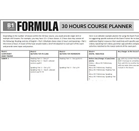 Formula B1 Course Planner Formula B1 Course Planner