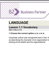 Business Partner B2 Test with Audio Business Partner B2 Test with Audio