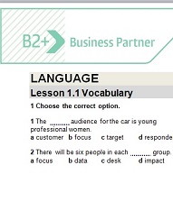 Business Partner B2 Plus Tests with Audio