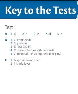 Oxford Practice Grammar Advanced Tests Keys