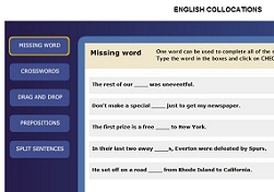 Collocation Dictionary SWF Exercises