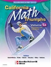 California Math Triumphs Functions and Equations Volume 5A Student Edition