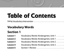 Tier 2 Intervention Vocabulary Grades K-2 Tier 2 Intervention Vocabulary Grades K-2