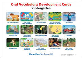Oral Vocabulary Development Cards Kindergarten