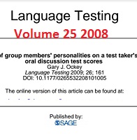 Journal of Language Testing Volume 25 2008