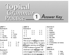 Topical Grammar Practice 1 Answer Key Topical Grammar Practice 1 Answer Key