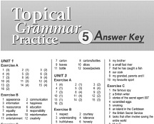 Topical Grammar Practice 5 Answer Key Topical Grammar Practice 5 Answer Key