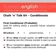 Business English Pod Chalk n Talk 04 - Conditionals Book