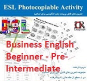 ESL Photocopiable Activities Business English Beginner - Pre-Intermediate