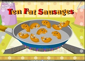 Litter Fox Stories Flash for Kids 6 - Ten Fat Sausages