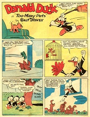 Donald Duck in Too Many Pets by Walt Disney Donald Duck in Too Many Pets by Walt Disney