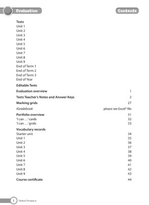 Oxford Thinkers 4 Evaluation Book