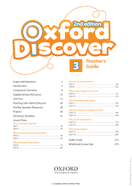 Oxford Discover 2nd Edition 3 Teachers Guide Oxford Discover 2nd Edition 3 Teachers Guide