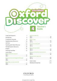 Oxford Discover 2nd Edition 4 Teachers Guide Oxford Discover 2nd Edition 4 Teachers Guide