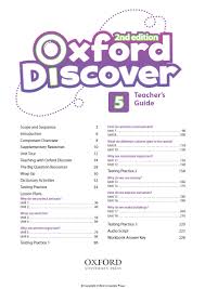 Oxford Discover 2nd Edition 5 Teachers Guide