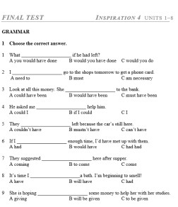 Inspiration 4 Tests Book with Audio
