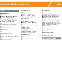 Gateway to the World A1 Plus Students Book Answer Keys