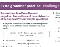 Gateway to the World A2 Extra Grammar Practice
