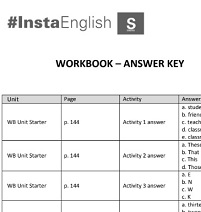 InstaEnglish Starter Workbook Keys