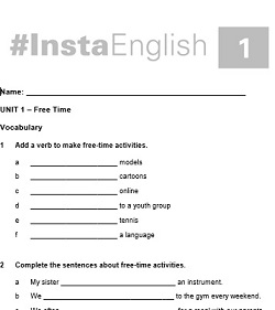 InstaEnglish 1 Tests Exams Worksheets InstaEnglish 1 Tests Exams Worksheets