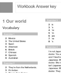 Get Involved A1 Plus Workbook Answer Keys