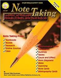 Note Taking Lessons to Improve Research Skills and Test Scores Grades 4-8
