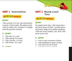 Speaking Time 1 Transcripts