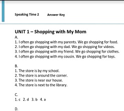 Speaking Time 2 Answer Key Speaking Time 2 Answer Key