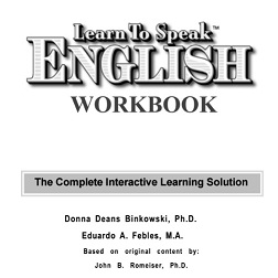Learn to Speak English Workbook Learn to Speak English Workbook