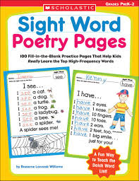 Sight Word Poetry Pages Grades PreK-2 Sight Word Poetry Pages Grades PreK-2