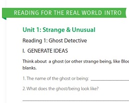 Reading for the Real World Intro Third Edition Writing Worksheet Reading for the Real World Intro Third Edition Writing Worksheet