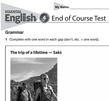 Richmond Essential English Course 4 Tests with Audio