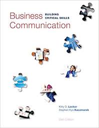 Business Communication Building Critical Skills 6th Edition Business Communication Building Critical Skills 6th Edition