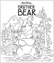 Disney Kids Pictures For Colouring - Brother Bear Disney Kids Pictures For Colouring - Brother Bear